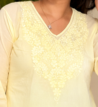 Chikankari-Inspired Embroidered Kurta