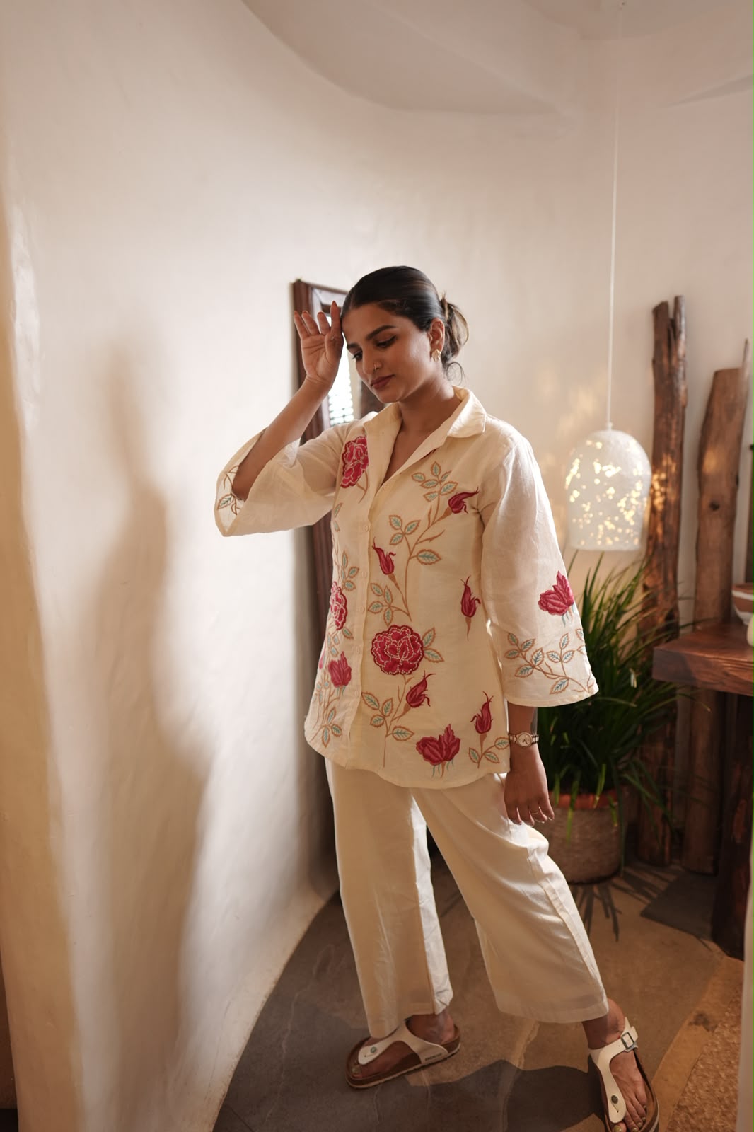 Ivory Floral Co-ord Set