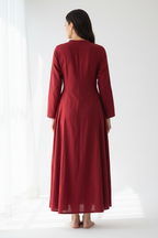 Red Kurtha - Back View