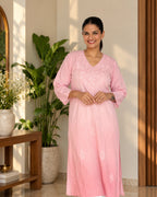 Chikankari-Inspired Embroidered Kurta
